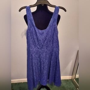 Aeropostale Navy Blue Lace Dress Size Medium